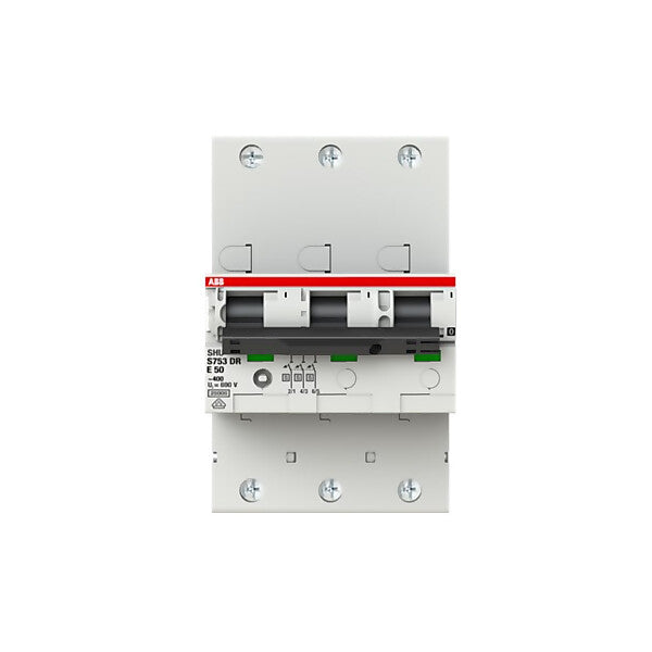 ABB Haupleitungsschutzschalter 50A E 25kA 3P S753DR-E50